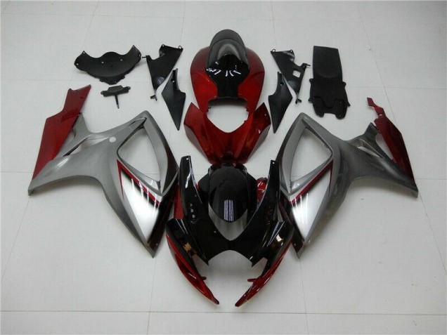 Carenado Moto GSXR 600 / 750 K6 06-07 - Rojo Plata Carenado Moto GSXR 600 / 750 K6 06-07 - Rojo Plata