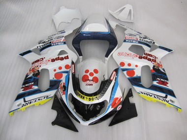 Carenado Moto GSXR 600 K1 K2 K3 01-03 - Blanco Azul Oscuro Dog