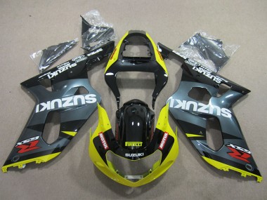 Carenado Moto GSXR 600 K1 K2 K3 01-03 - Negro Amarillo Motul