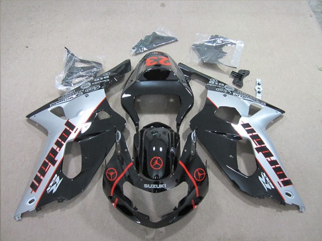 Carenado Moto GSXR 600 K1 K2 K3 01-03 - Negro Plata