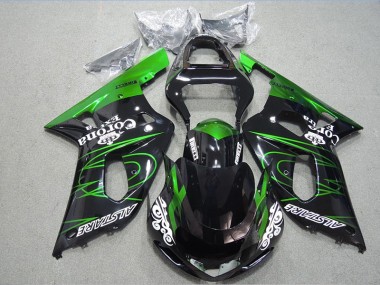Carenado Moto GSXR 600 K1 K2 K3 01-03 - Negro Verde Corona Extra