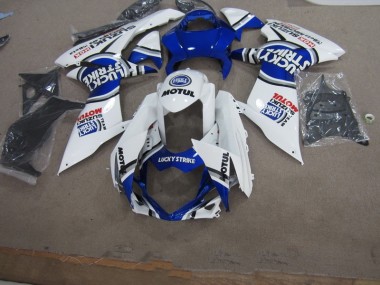 Carenado Moto GSXR 600 K11 11-21 - Azul Blanco Lucky Strike Motul