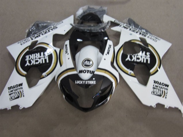 Carenado Moto GSXR 600 K4 04-05 - Negro Blanco Lucky Strike Motul Carenado Moto GSXR 600 K4 04-05 - Negro Blanco Lucky Strike Motul