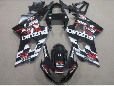 Carenado Moto GSXR 600 K4 04-05 - Negro Rojo Telefumia Movistar