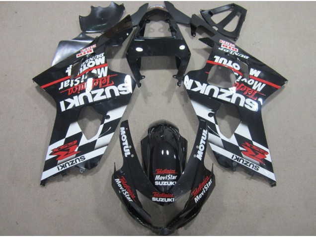 Carenado Moto GSXR 600 K4 04-05 - Negro Rojo Telefumia Movistar Carenado Moto GSXR 600 K4 04-05 - Negro Rojo Telefumia Movistar