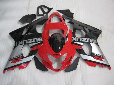 Carenado Moto GSXR 600 K4 04-05 - Rojo Negro Plata