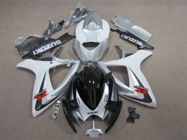 Carenado Moto GSXR 600 K6 06-07 - Negro Blanco