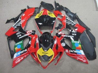 Carenado Moto GSXR 600 K6 06-07 - Negro Rojo Amarillo Jomo