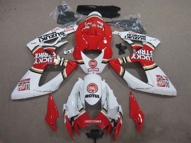 Carenado Moto GSXR 600 K6 06-07 - Rojo Blanco Lucky Strike Motul