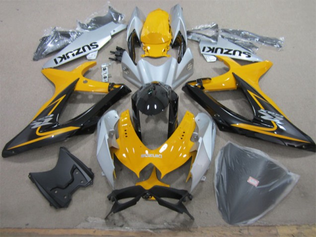 Carenado Moto GSXR 600 K8 08-10 - Amarillo Blanco Negro Carenado Moto GSXR 600 K8 08-10 - Amarillo Blanco Negro