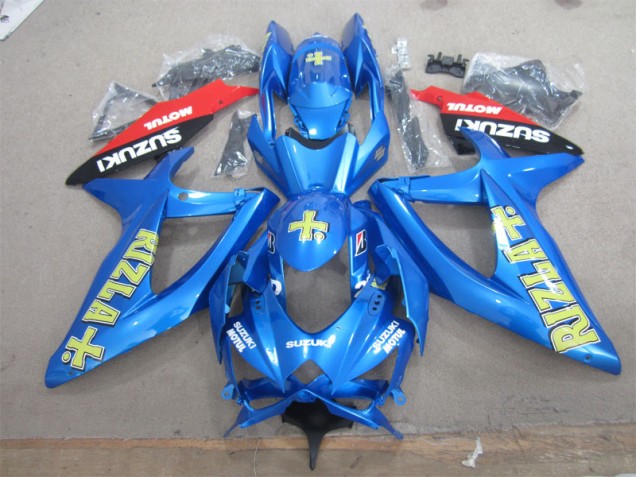 Carenado Moto GSXR 600 K8 08-10 - Azul Amarillo Rizla Blanco Motul