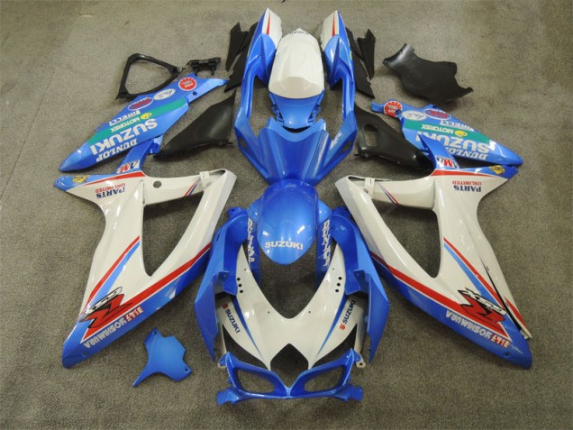 Carenado Moto GSXR 600 K8 08-10 - Azul Blanco con Calcomanías