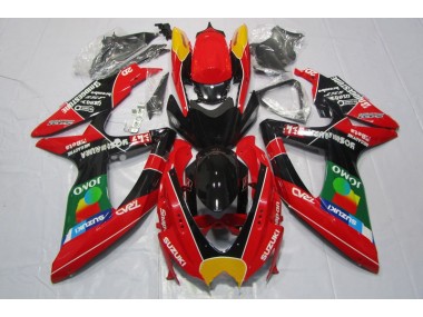 Carenado Moto GSXR 600 K8 08-10 - Rojo Negro Jomo