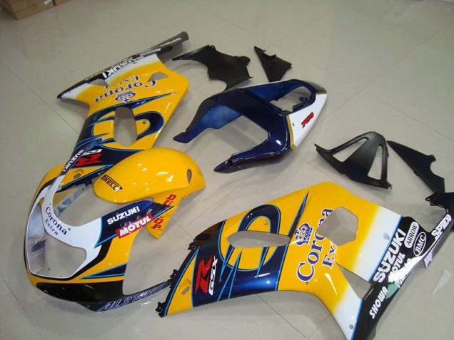 Carenado Moto GSXR 750 K1 K2 K3 01-03 - Amarillo Azul Corona Extra Motul Carenado Moto GSXR 750 K1 K2 K3 01-03 - Amarillo Azul Corona Extra Motul