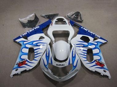 Carenado Moto GSXR 750 K1 K2 K3 01-03 - Blanco Azul Llama