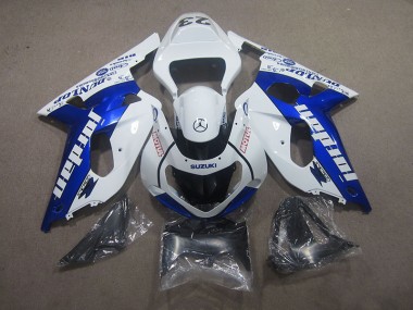 Carenado Moto GSXR 750 K1 K2 K3 01-03 - Blanco Azul Motul