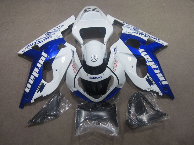 Carenado Moto GSXR 750 K1 K2 K3 01-03 - Blanco Azul Motul Carenado Moto GSXR 750 K1 K2 K3 01-03 - Blanco Azul Motul