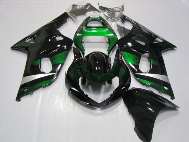 Carenado Moto GSXR 750 K1 K2 K3 01-03 - Negro Verde Carenado Moto GSXR 750 K1 K2 K3 01-03 - Negro Verde