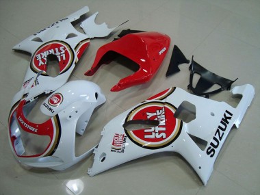 Carenado Moto GSXR 750 K1 K2 K3 01-03 - Rojo Blanco Lucky Strike