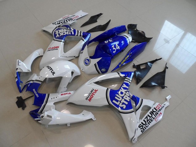 Carenado Moto GSXR 750 K6 06-07 - Azul Blanco Lucky Strike Motul 34 Carenado Moto GSXR 750 K6 06-07 - Azul Blanco Lucky Strike Motul 34