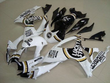 Carenado Moto GSXR 750 K6 06-07 - Blanco Lucky Strike Negro Motul