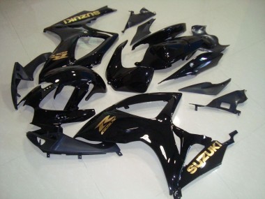 Carenado Moto GSXR 750 K6 06-07 - Negro Oro Calcomanías