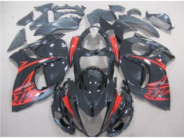 Carenado Moto & Plástico GSXR 1300 Hayabusa 08-19 - Negro Rojo