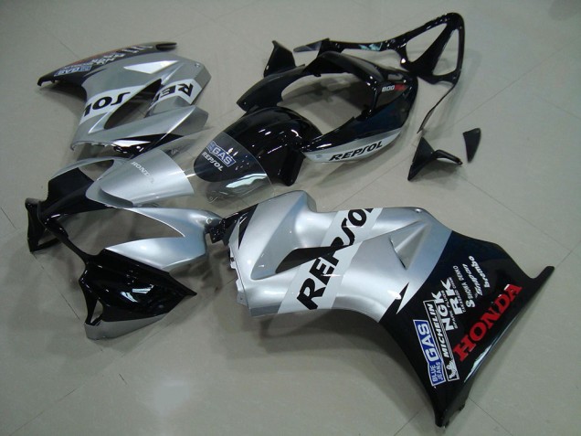 Carenado Moto & Plástico VFR 800 02-13 - Plata Repsol