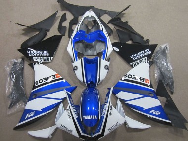 Carenado Moto R1 00-01 - Azul Blanco Azul Blanco ENEOS
