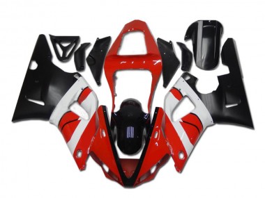 Carenado Moto R1 00-01 - Rojo Blanco Negro