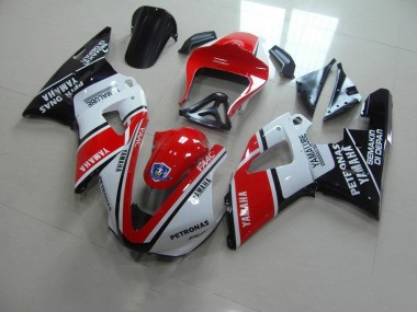 Carenado Moto R1 00-01 - Rojo Blanco Yamalube Carrera