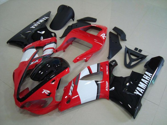 Carenado Moto R1 00-01 - Rojo Negro Blanco