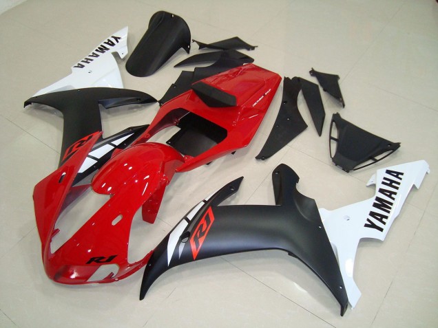 Carenado Moto R1 02-03 - Negro Mate Rojo Carenado Moto R1 02-03 - Negro Mate Rojo