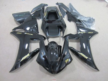 Carenado Moto R1 02-03 - Negro Oro Calcomanías