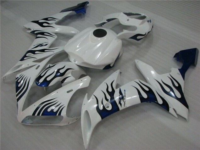 Carenado Moto R1 04-06 - Blanco Azul Llama