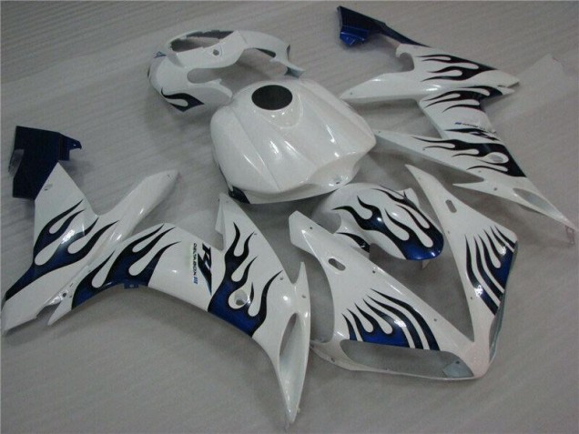 Carenado Moto R1 04-06 - Blanco Azul Llama