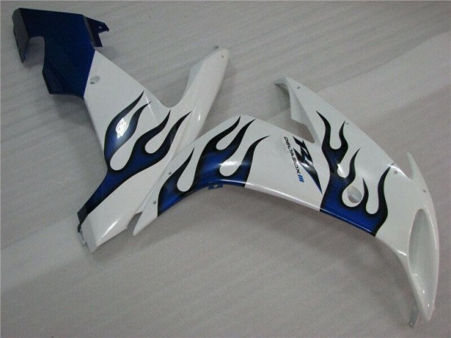 Carenado Moto R1 04-06 - Blanco Azul Llama