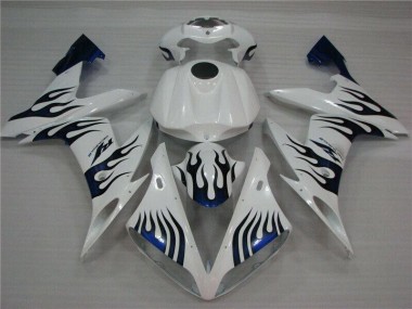 Carenado Moto R1 04-06 - Blanco Azul Llama