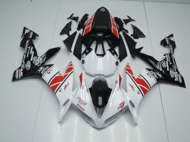 Carenado Moto R1 04-06 - Blanco Negro Pegatinas Carenado Moto R1 04-06 - Blanco Negro Pegatinas