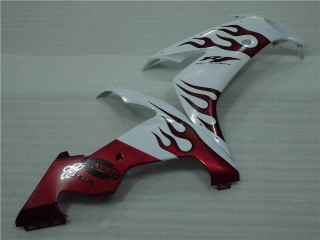 Carenado Moto R1 04-06 - Blanco Rojo Llama