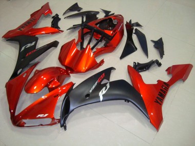 Carenado Moto R1 04-06 - Rojo Negro Mate