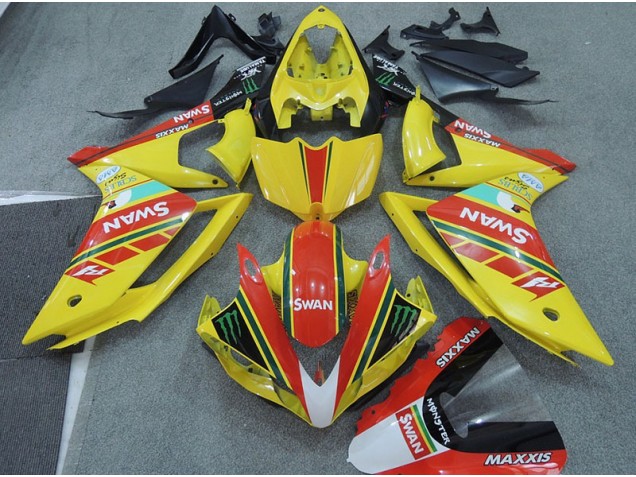 Carenado Moto R1 07-08 - Amarillo Rojo Swan Carenado Moto R1 07-08 - Amarillo Rojo Swan