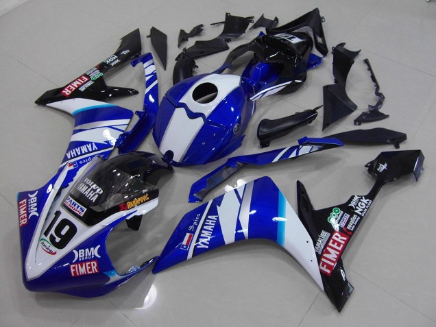 Carenado Moto R1 07-08 - Blanco Azul Carenado Moto R1 07-08 - Blanco Azul