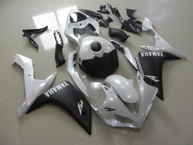 Carenado Moto R1 07-08 - Blanco Perla Negro Mate