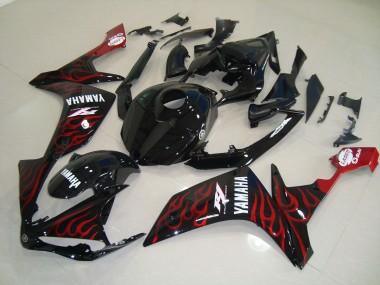 Carenado Moto R1 07-08 - Brillante Negro Llama