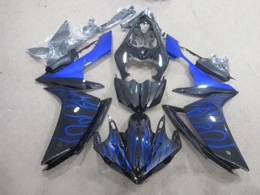 Carenado Moto R1 07-08 - Llama azul negra