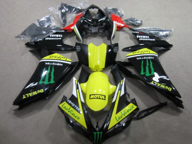 Carenado Moto R1 07-08 - Negro Amarillo Motul Leovince Carenado Moto R1 07-08 - Negro Amarillo Motul Leovince