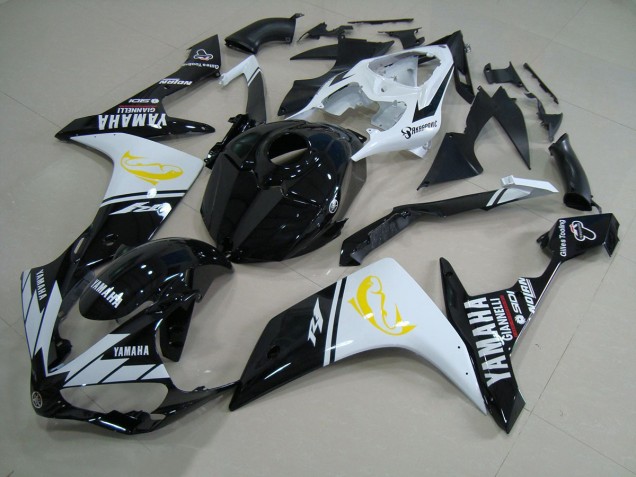 Carenado Moto R1 07-08 - Negro Blanco Dolphin Carenado Moto R1 07-08 - Negro Blanco Dolphin