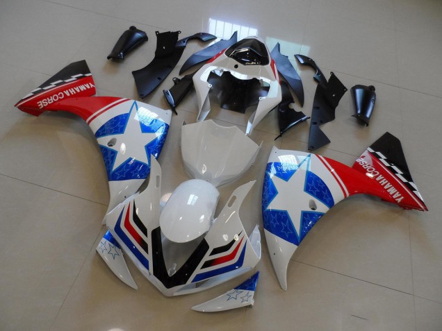 Carenado Moto R1 09-11 - Blanco Negro Ducati Star