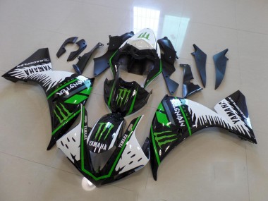 Carenado Moto R1 09-11 - Blanco Verde Big Monster